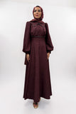HÜMA ELBİSE BORDO