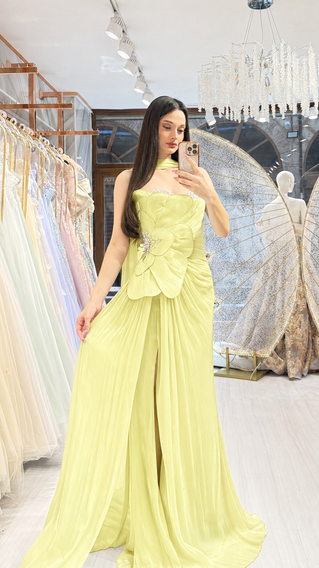 MENEKŞE ABİYE SARI — poz 3