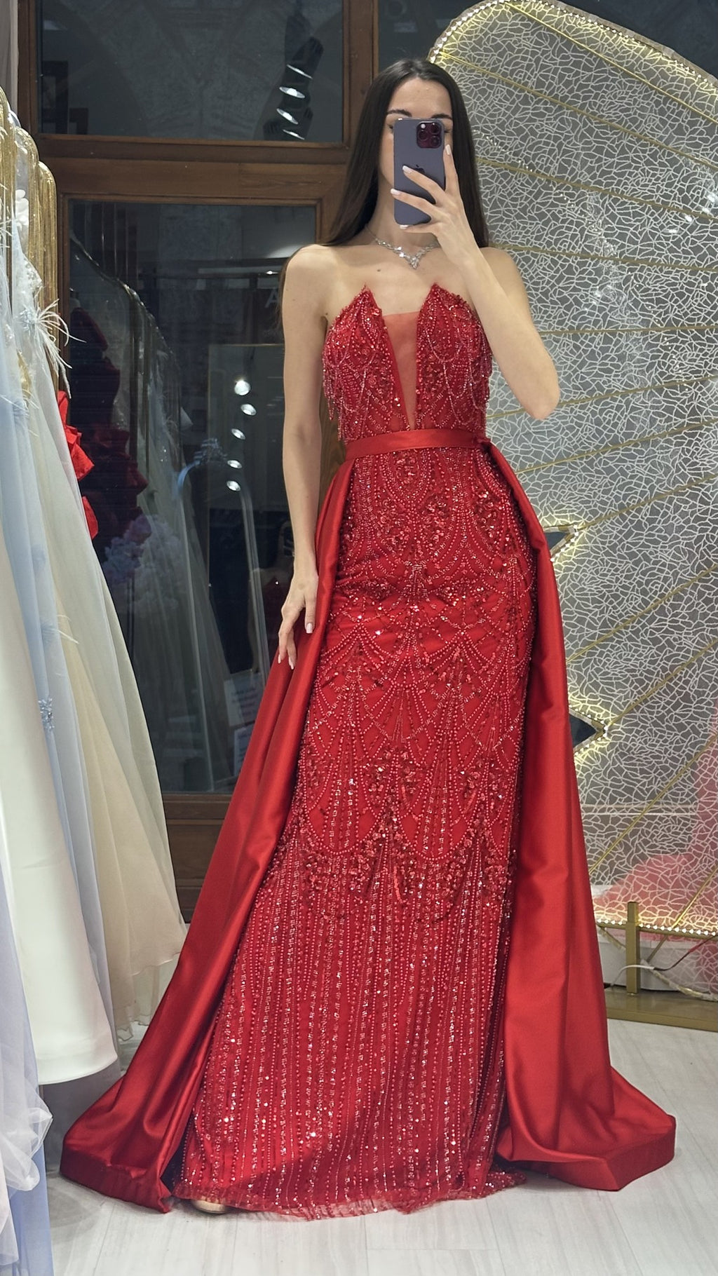 GELİNCİK ABİYE KIRMIZI